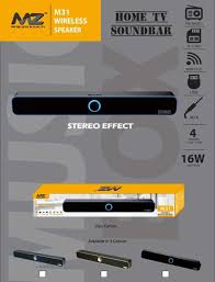 MZ M31 (PORTABLE HOME TV SOUNDBAR) - Image 3