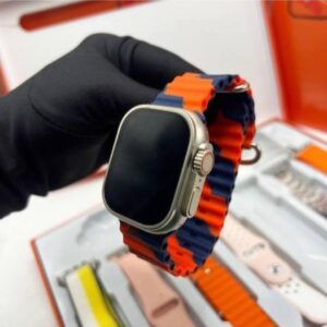 Ultra 7-in-1 Smartwatch 49mm Bluetooth Calling Heart Rate & SpO2 Monitoring 7 Multicolor Straps Fitness & Health Tracker for Men & Women Wireless Charging