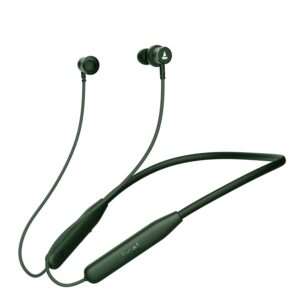 boAt Rockerz 110 in Ear Neckband with Up to 60 Hrs Playtime,Dual Device Pairing,Enx Tech,Beast Mode,ASAP Charging,Btv5.3,IPX5,Type-C Interface & Magnetic Power Buds(Fern Green)